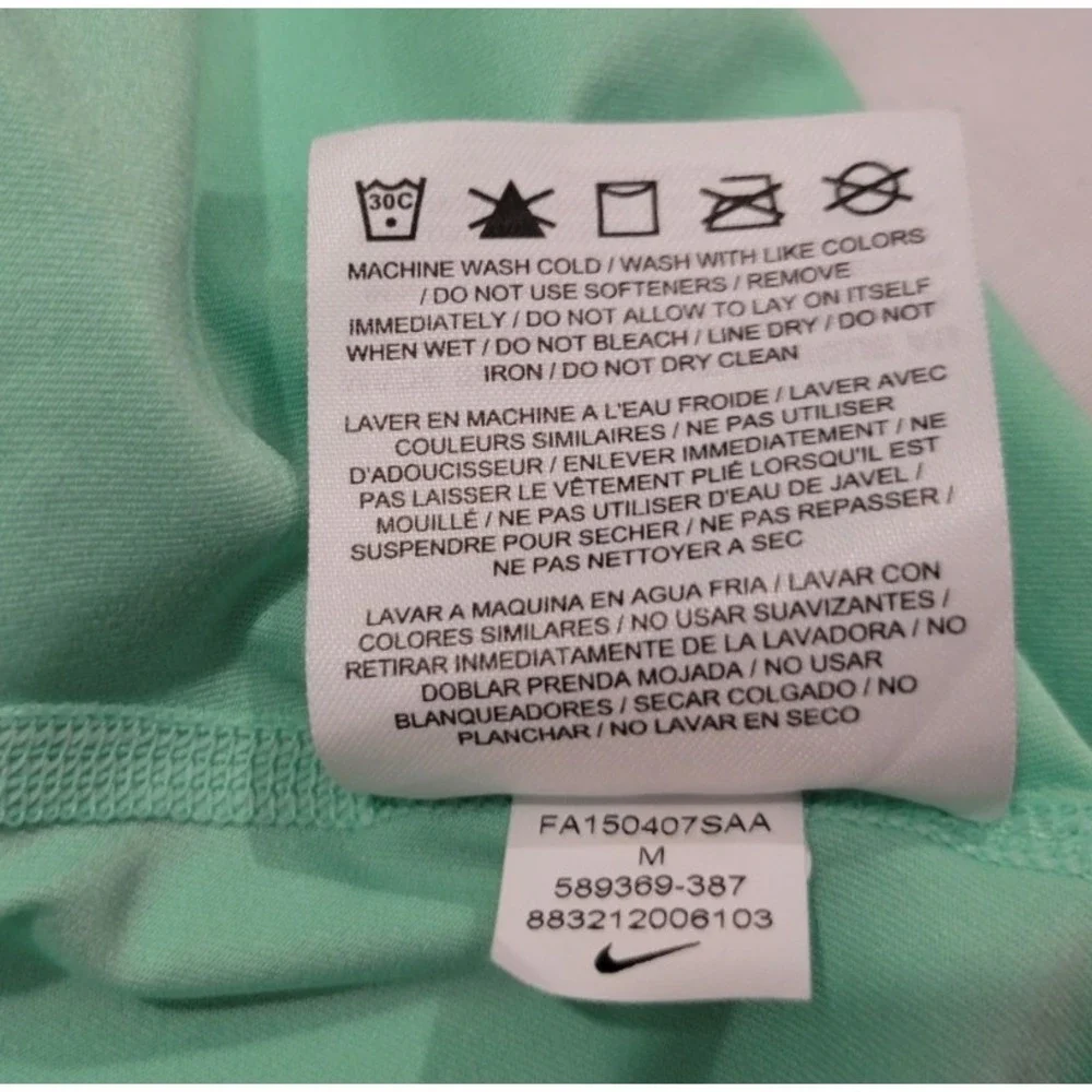 Nike Pro Dri-Fit Tank Womens Medium Green Racerback Running Gym TrainingEUC